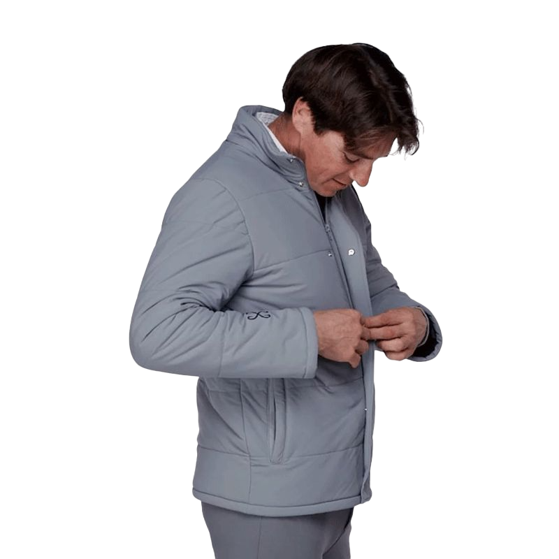 Sabbia Bianca - Manteau manches longues col montant homme Hero gris | - Ohlala