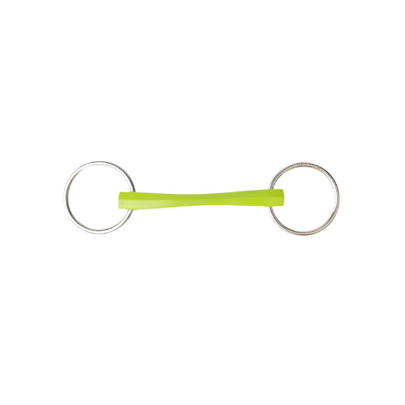 Metalab - Mors Flexi Soft droit deux anneaux vert | - Ohlala