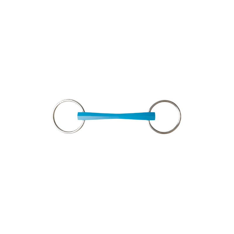 Metalab - Mors Flexi droit deux anneaux bleu
