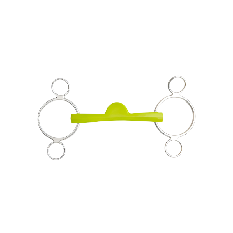 Metalab - Mors réglable Flexi Soft droit demi-lune trois anneaux vert | - Ohlala