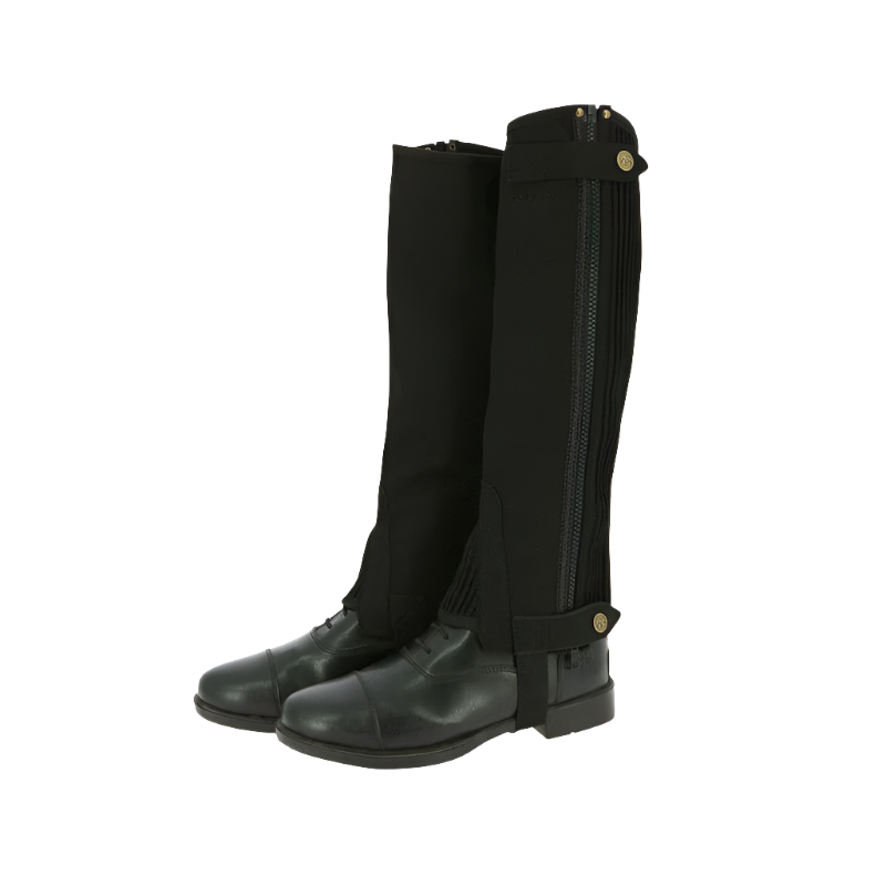 Riding World - Mini chaps Kevin noir | - Ohlala