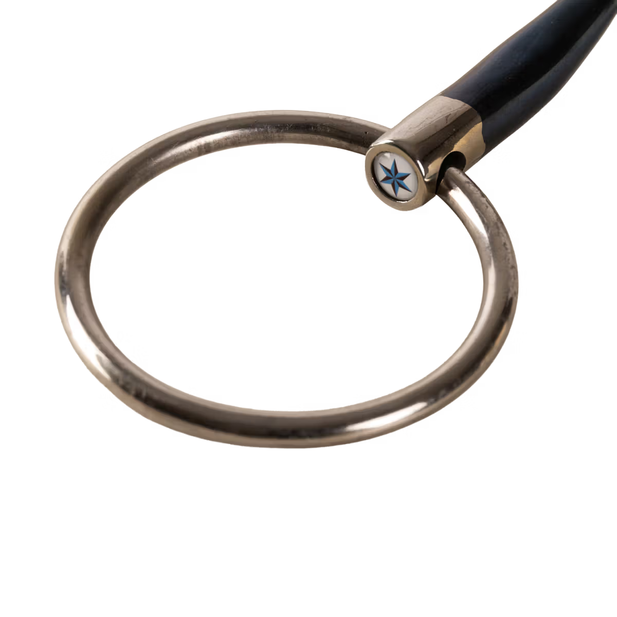 Velari - Mors à anneaux simple brisure en fer doux 14mm