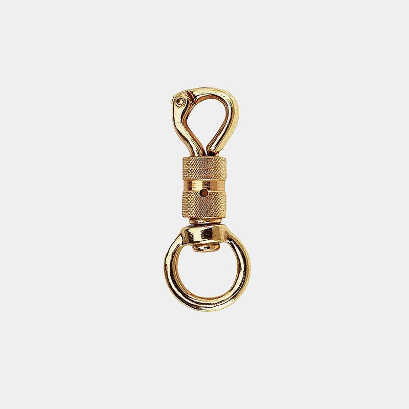 Mousqueton porte clé bijoux sac rotatif 33 mm