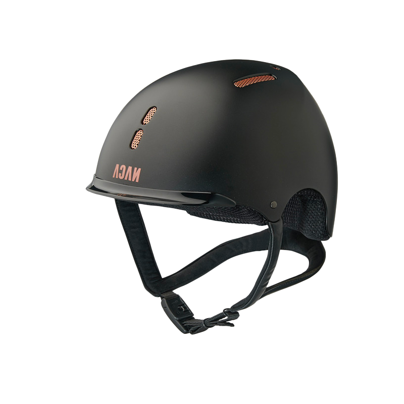 NACA - Casque d'équitation Gravity S sans visière noir onyx matt/ rose gold | - Ohlala