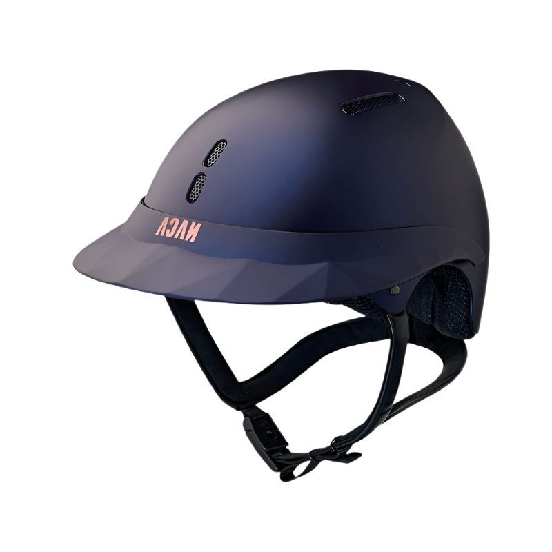 NACA - Casque d'équitation Gravity S visière polo mat bleu | - Ohlala