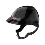 NACA - Casque d'équitation Gravity XP visière polo carbon brillant noir | - Ohlala