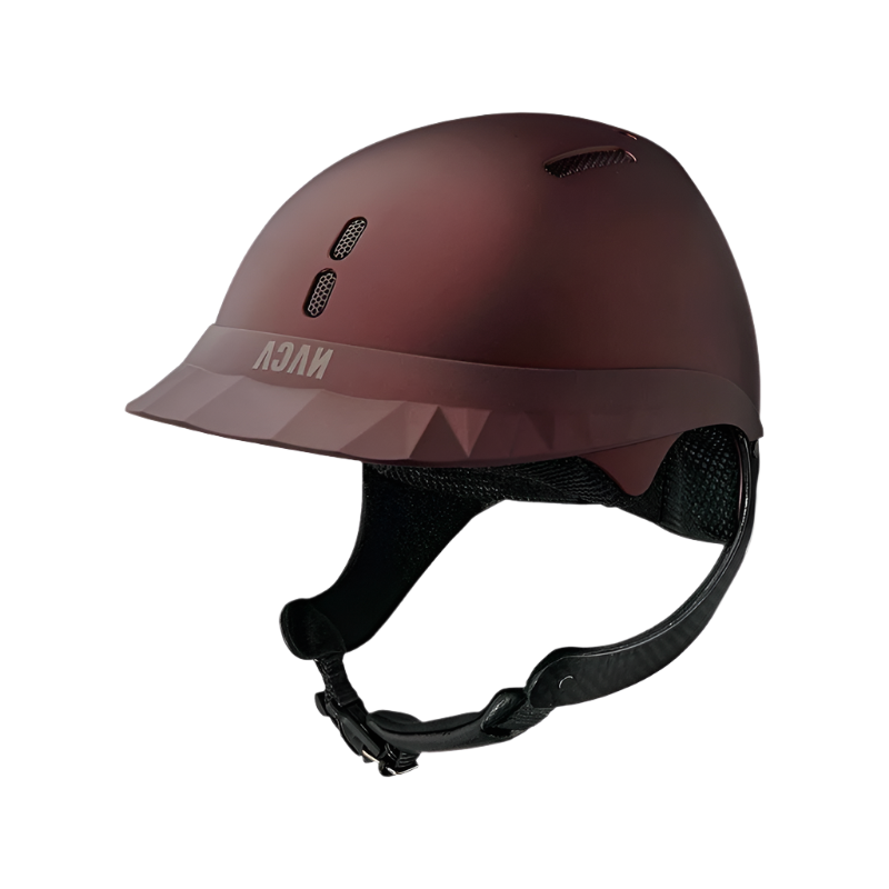 NACA - Casque d'équitation Gravity XP visière standard matt prune | - Ohlala
