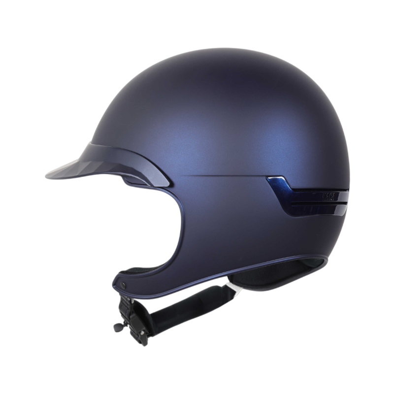 NACA - Casque d'équitation visière polo Comète XP bleu mat