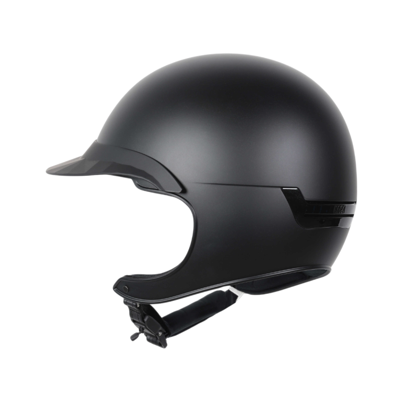 NACA - Casque d'équitation visière polo Comète XP noir mat