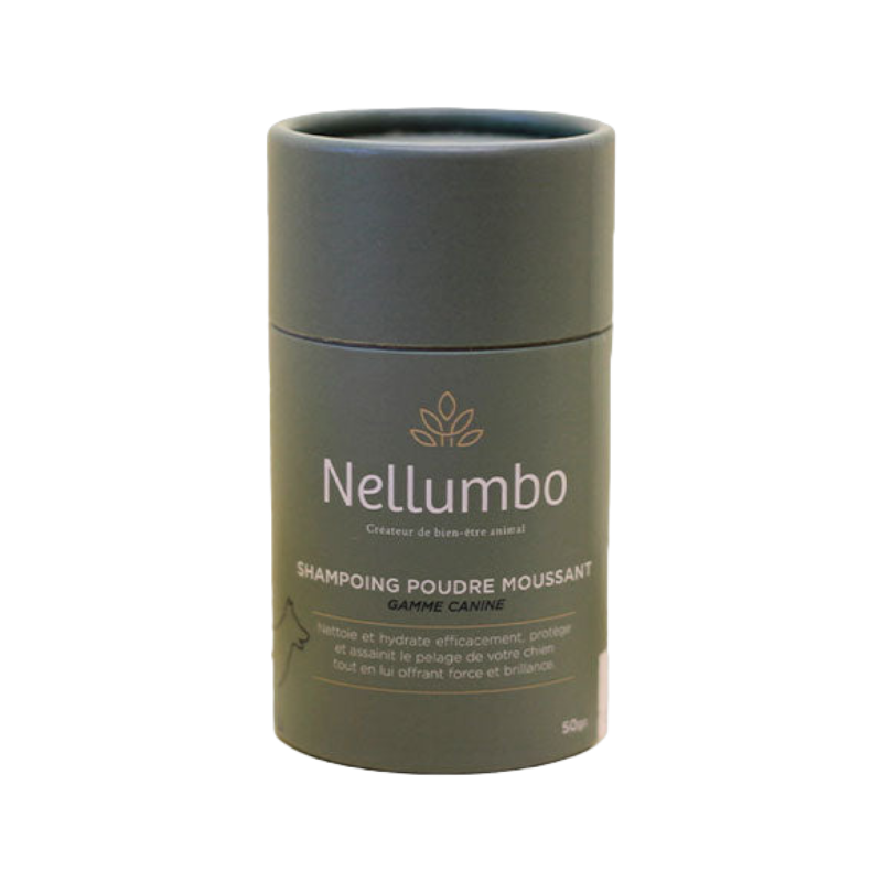 Nellumbo - Shampoing en poudre moussant hydratant pour chiens | - Ohlala