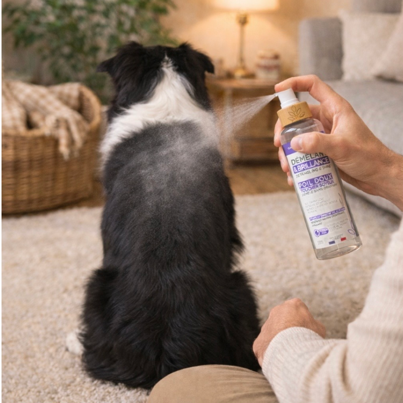 Nellumbo - Démêlant lustrant pour chiens