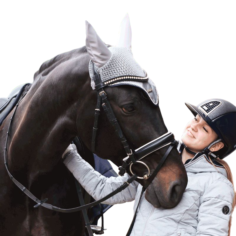 Equestrian Stockholm - Bonnet pour cheval Crystal Grey | - Ohlala