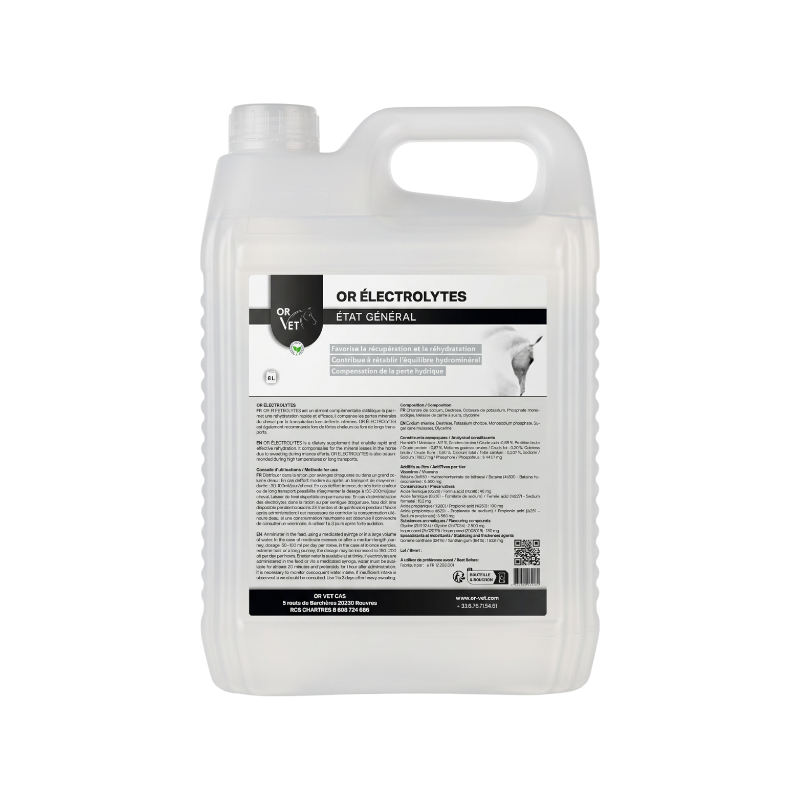 OR VET - Complément alimentaire réhydratation Or Électrolyte