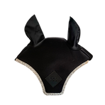 Oxxer - Kort paardenmasker Diamant zwart zilver glitters | - Ohlala
