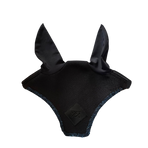 Oxxer - Kort paardenmasker Diamant zwart marine glitters | - Ohlala
