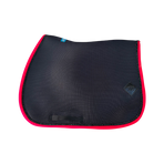 Oxxer - Tapis de selle Mesh noir/ rouge paillettes noires | - Ohlala