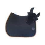 Oxxer - Tapis de selle Mesh noir/ cuivre paillettes noires | - Ohlala