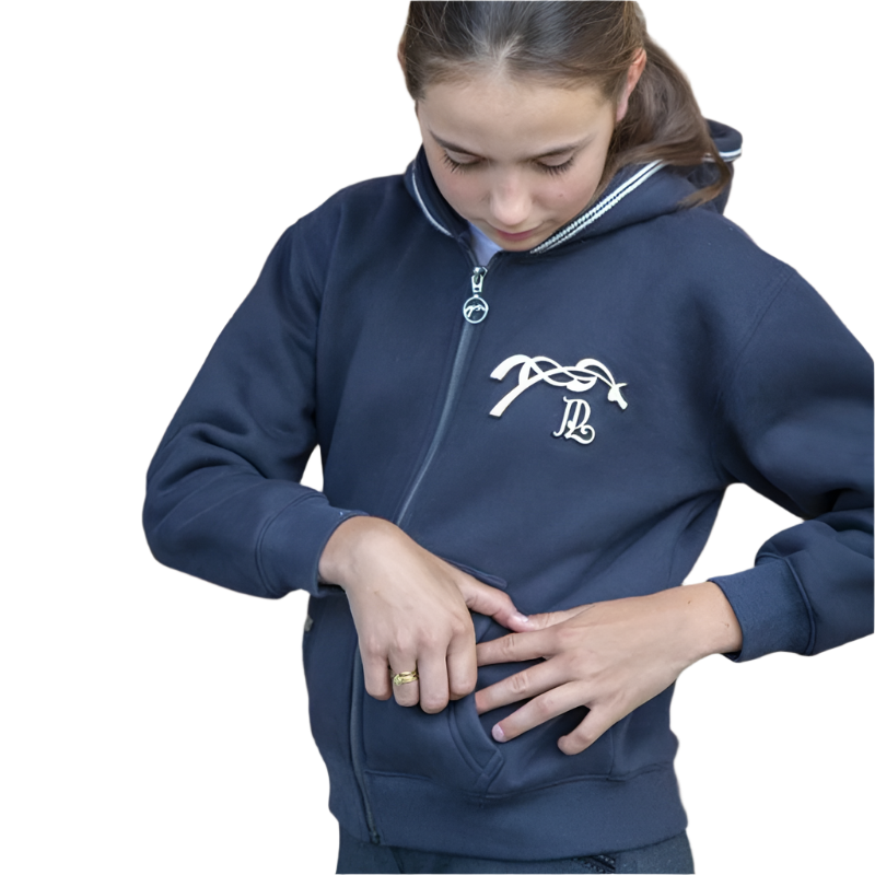 Eden by Pénélope - Sweat à capuche enfant Favorite marine | - Ohlala