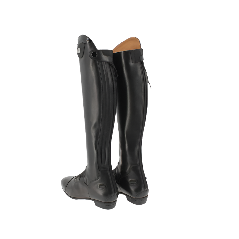 Pénélope - Bottes d'équitation Eclipse noir tige courte mollet slim | - Ohlala