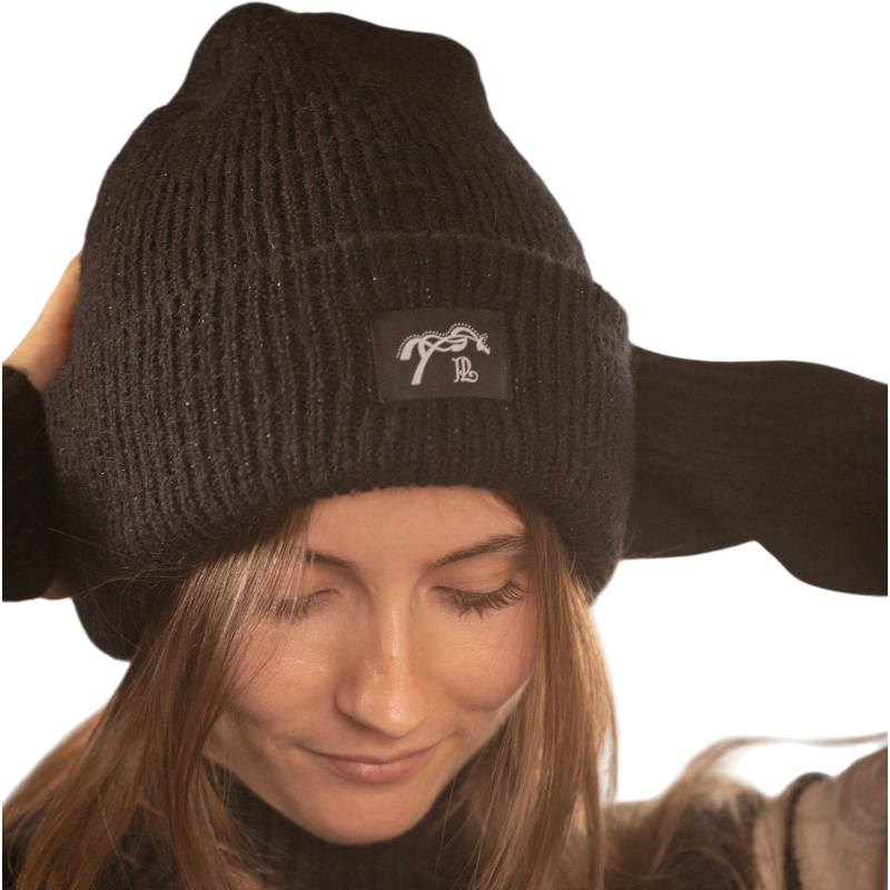 Pénélope - Bonnet femme Solena noir