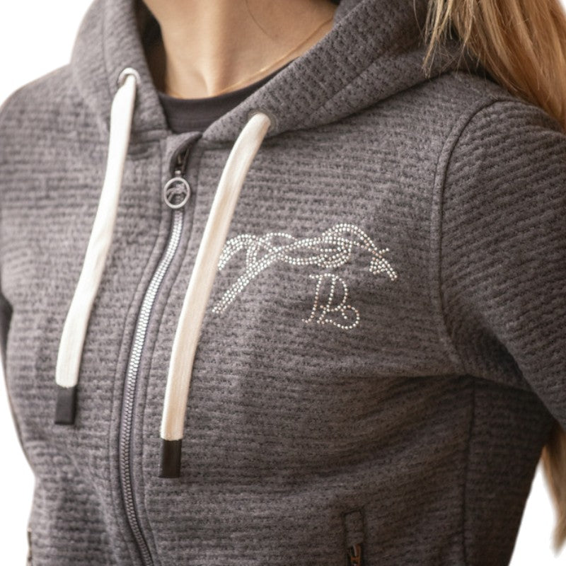 Pénélope - Sweat femme Tressy Flock gris