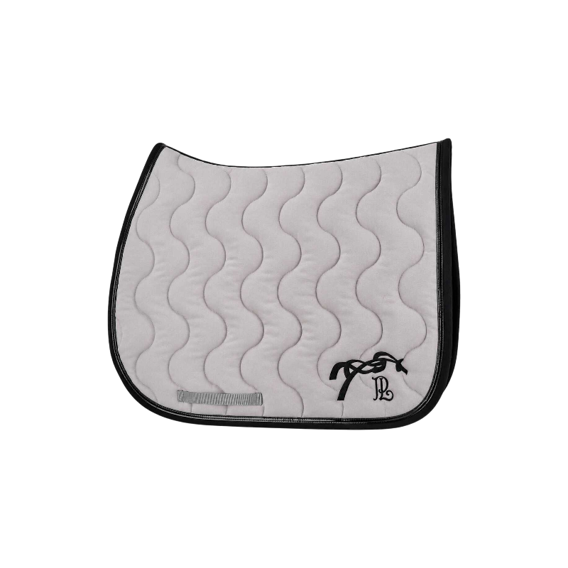 Pénélope - Tapis de selle Classique gris argent/ noir