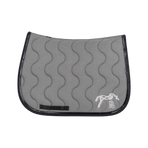 Pénélope - Tapis de selle Classique gris foncé/ noir