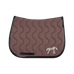 Pénélope - Tapis de selle Classique marron glacé/ noir