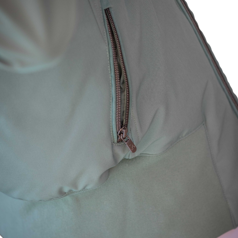 Pénélope - Blouson manches longues femme Step vert émeraude