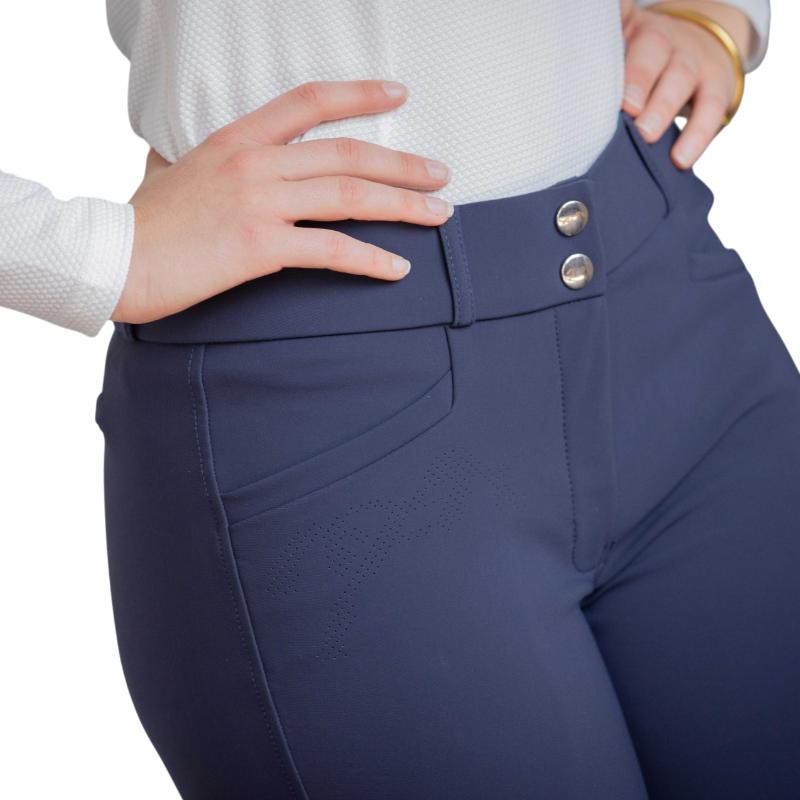 Pénélope - Pantalon d'équitation femme Majestic marine