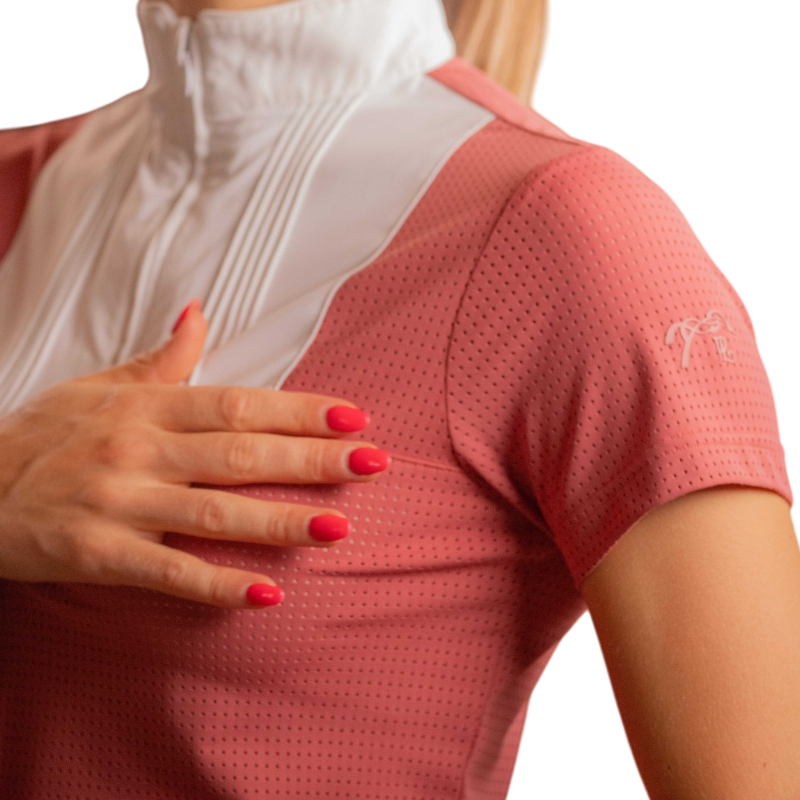 Pénélope - Dames polo korte mouw Florence Mesh terracotta
