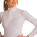 Pénélope - Dames polo lange mouwen Bruges Mesh wit