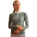 Pénélope - Dames polo lange mouwen Bruges Mesh saliegroen