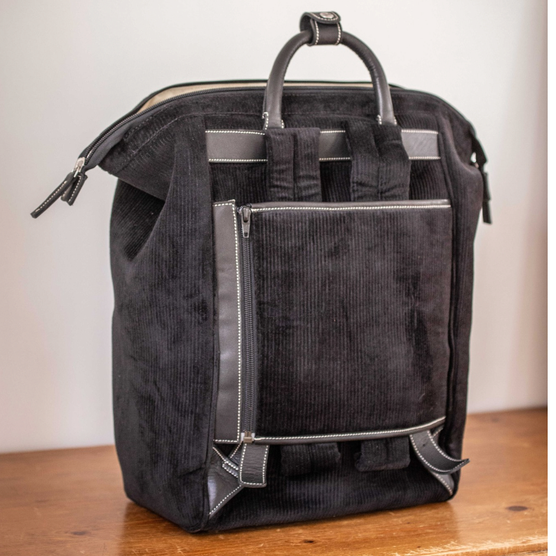 Pénélope - Sac à dos Backy velours noir