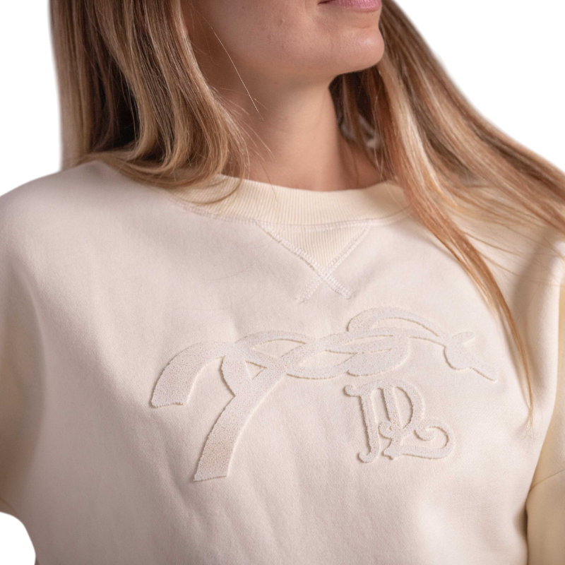 Pénélope - Dames sweatshirt lange mouwen Bianca lichtgeel