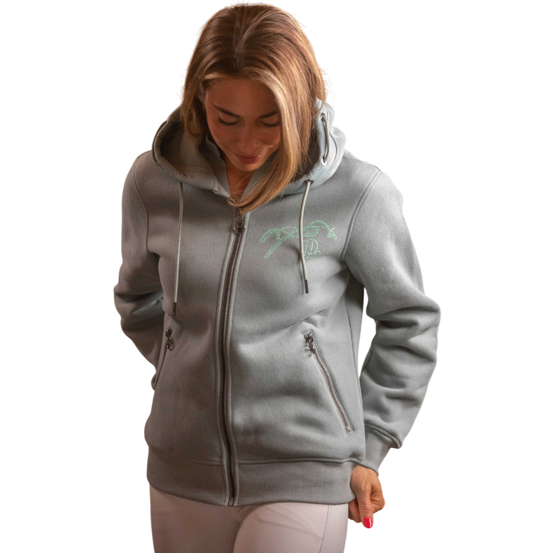 Pénélope - Sweat manches longues femme Fluore vert sauge