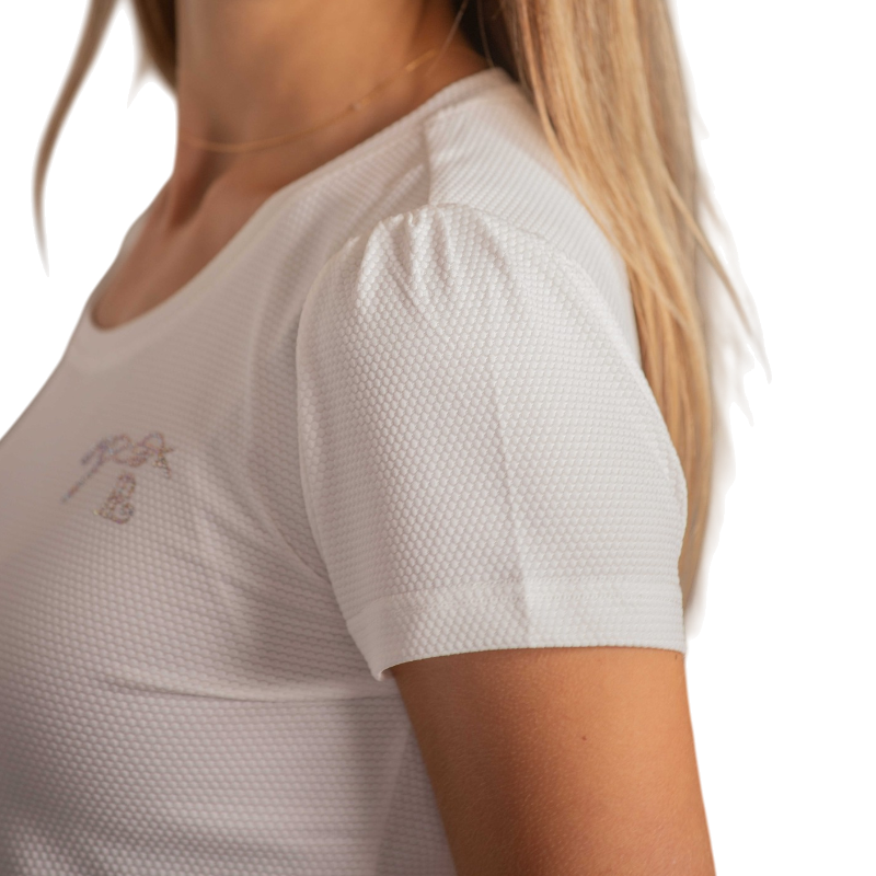 Pénélope - Dames T-shirt korte mouwen Techty Honey ecru