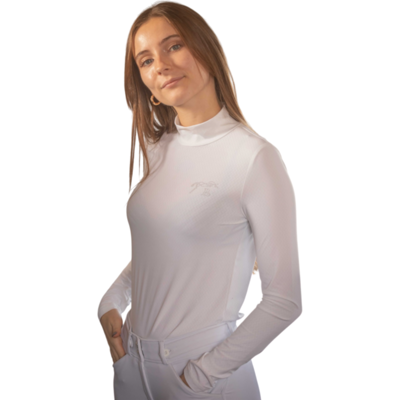 Pénélope - T-shirt technique manches longues femme Charlotte écru