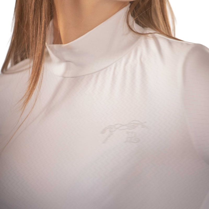 Pénélope - T-shirt technique manches longues femme Charlotte écru