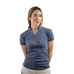 Pénélope Store - Dames polo korte mouwen Iliana blauw grijs | - Ohlala