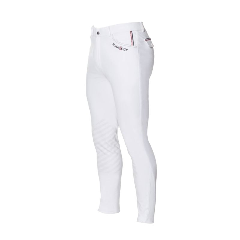 Flags & Cup - Pantalon d'équitation homme Saint Malo blanc | - Ohlala