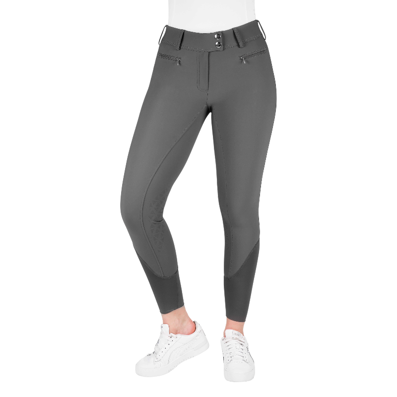 Equithème - Pantalon d'équitation femme Sally anthracite | - Ohlala