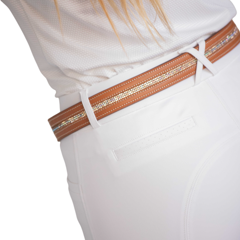 Pénélope - Ceinture signature Strass cognac