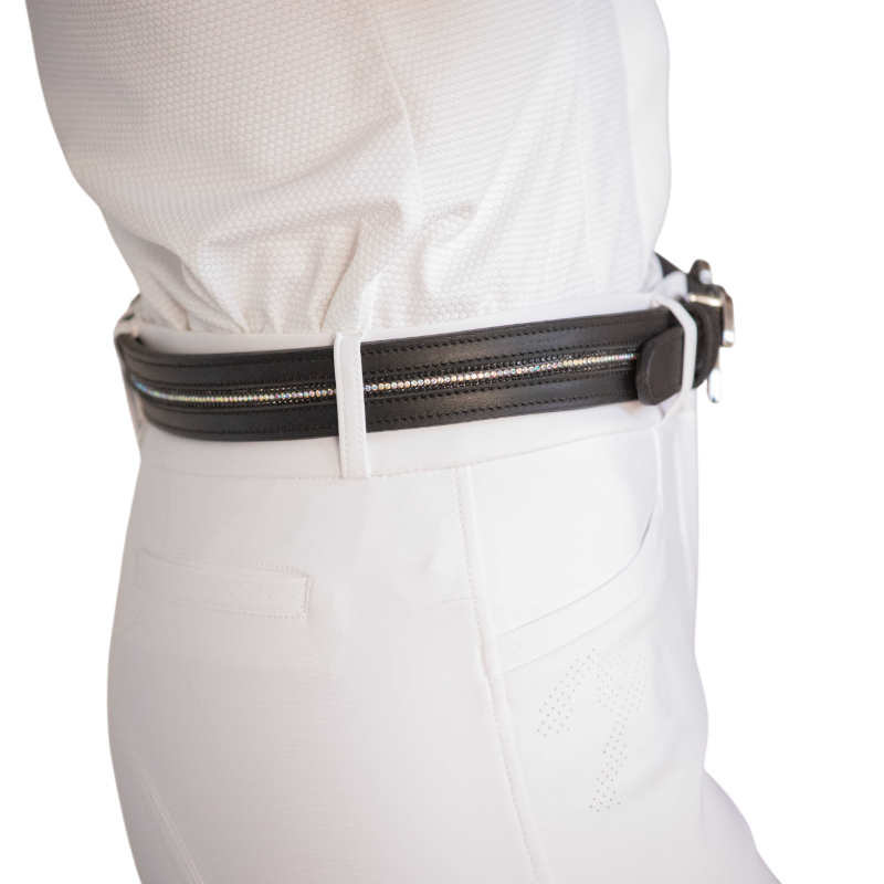 Pénélope - Ceinture signature Strass noir