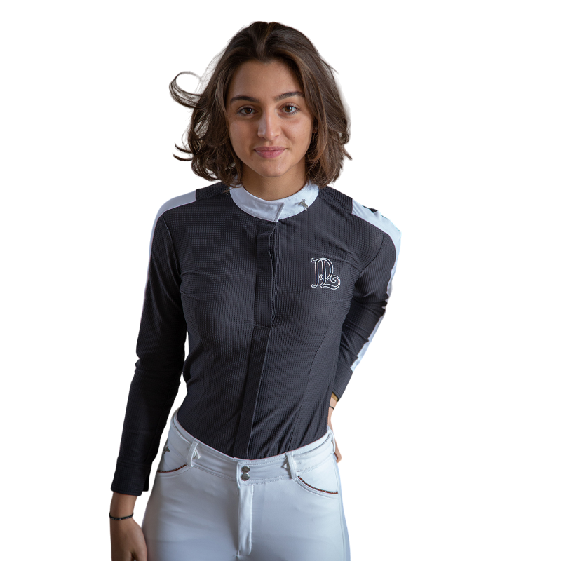 Pénélope - Chemise manches longues femme Showshirt noir | - Ohlala