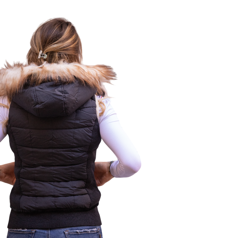 Pénélope - Doudoune sans manches femme Newroge noir | - Ohlala