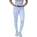 Pénélope - Pantalon d'équitation femme Rocky blanc taille mi-haute | - Ohlala