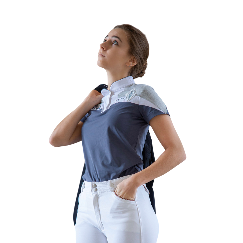 Pénélope - Polo manches courtes femme Indyshow marine | - Ohlala