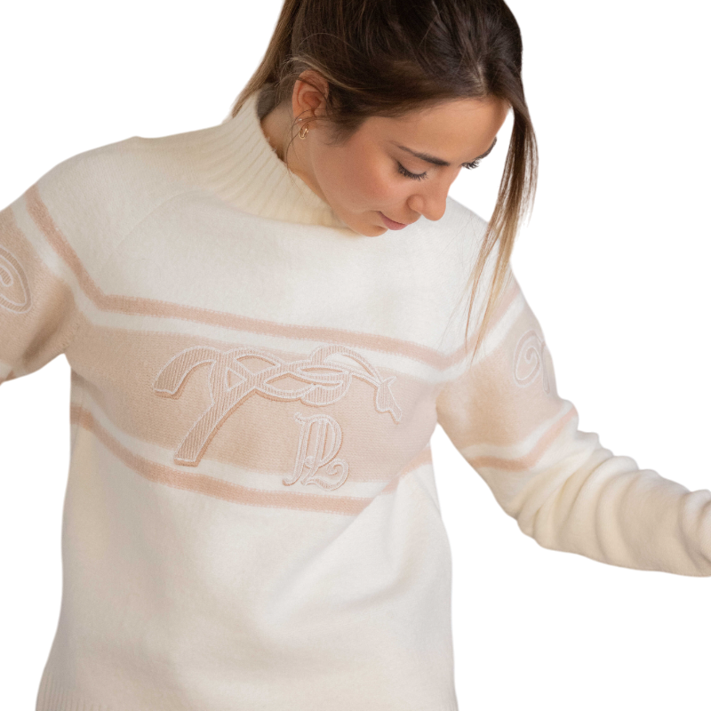 Pénélope - Pull col montant femme Noris beige