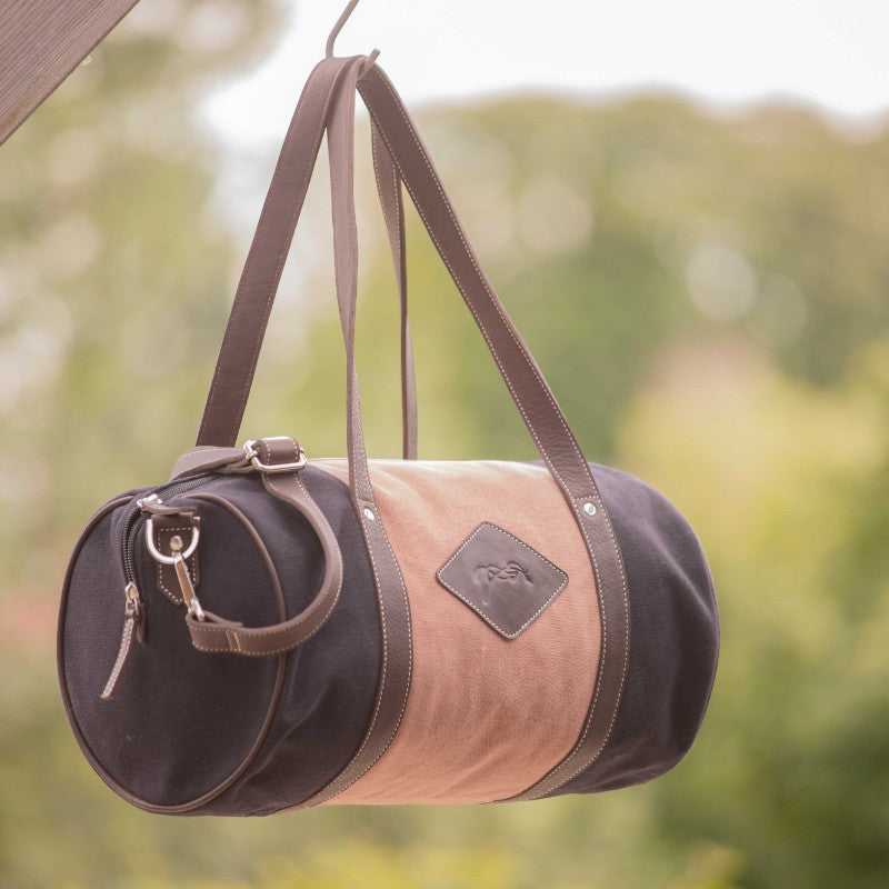 Pénélope - Sac Canvas Bowl rose/ noir